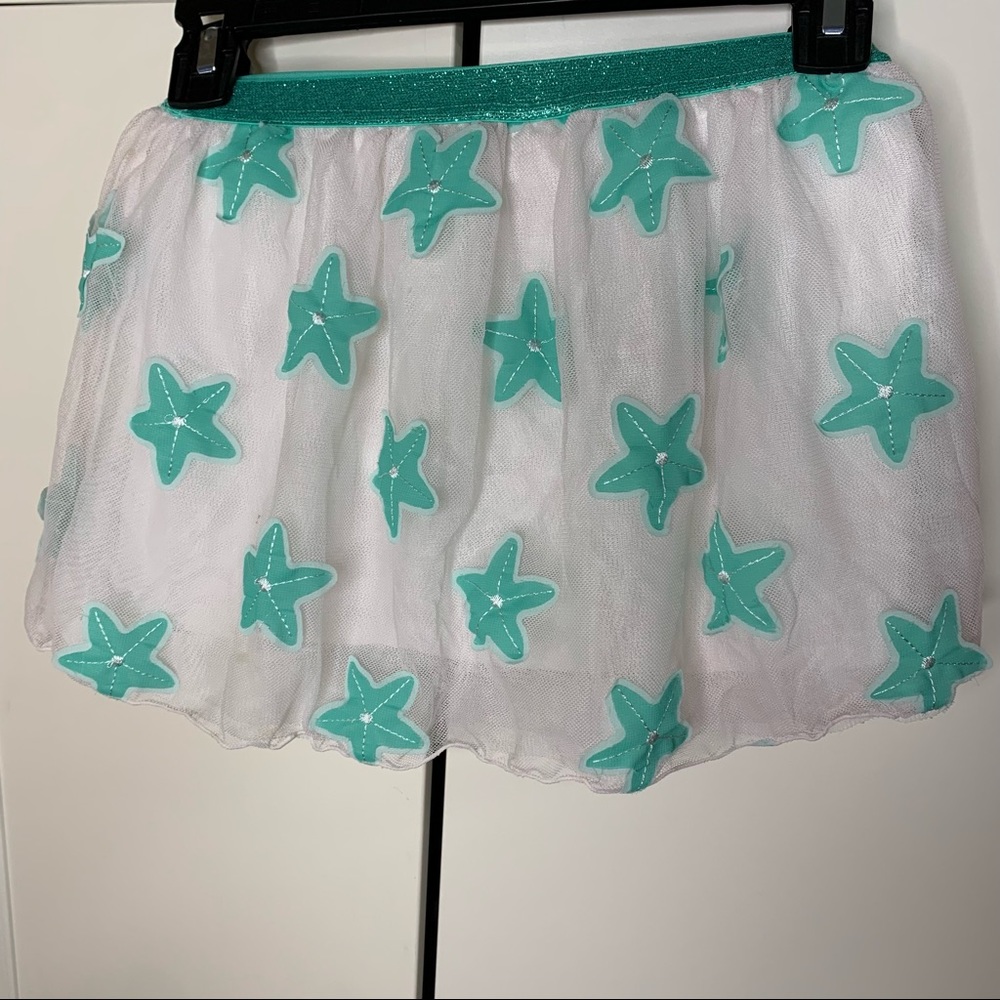Cat & Jack Embroidered Starfish Tulle Layered Skirt